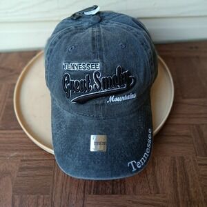Tennessee Great Smoky Mountains Cap Mens Black Baseball Strapback Hat